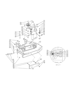Deck Assembly Diagram and Parts List for G1236 55AC5GMR250-WAM Cub Cadet Lawn Mower